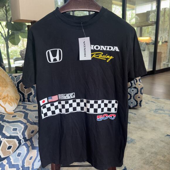 New Honda T Shirt Men's Small Black INTL RACING TEAM 500 Unisex Women M/L Equal